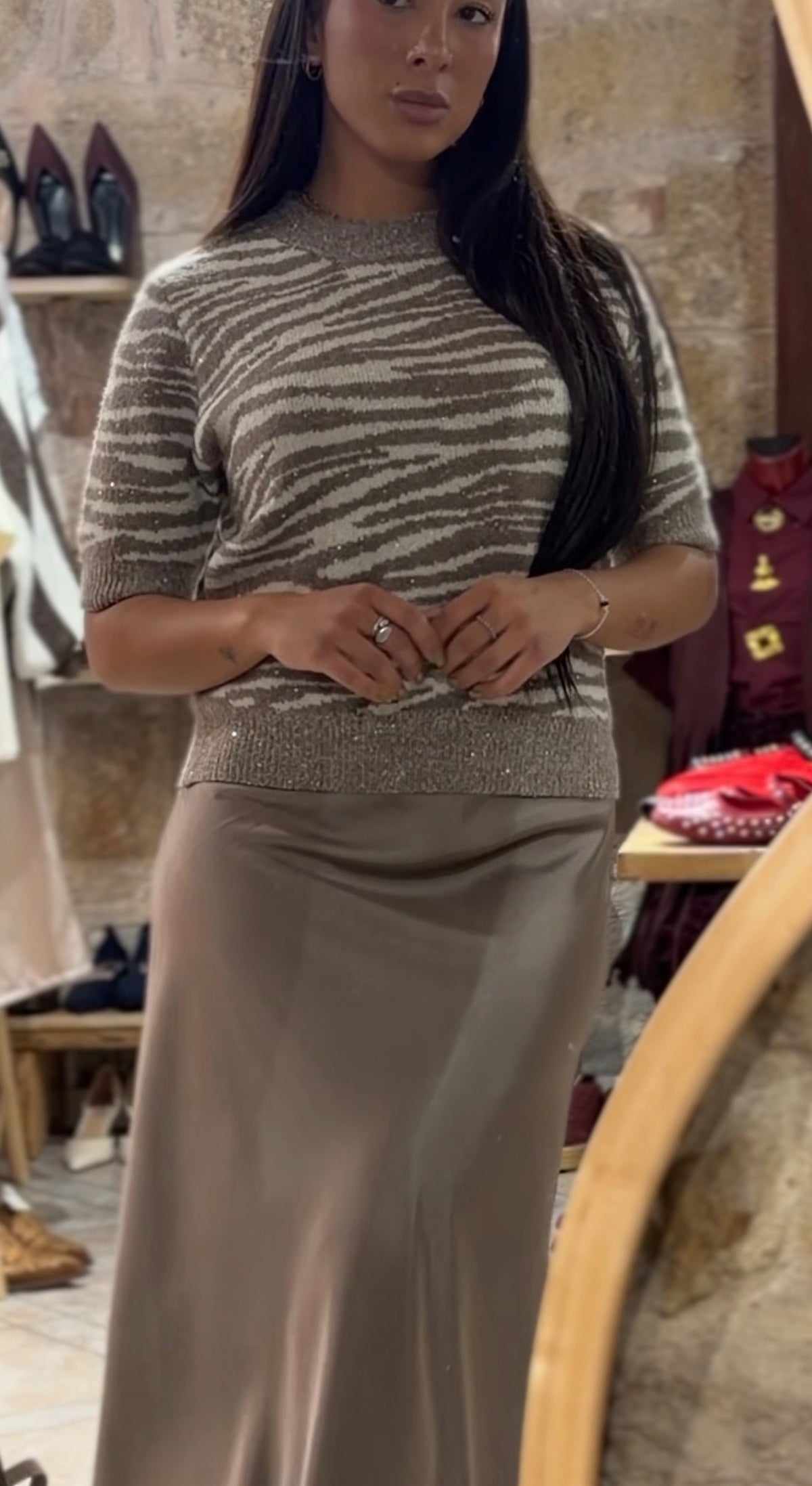 Maglione zebrato