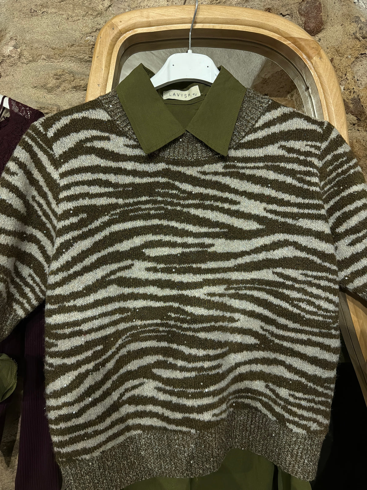 Maglione zebrato