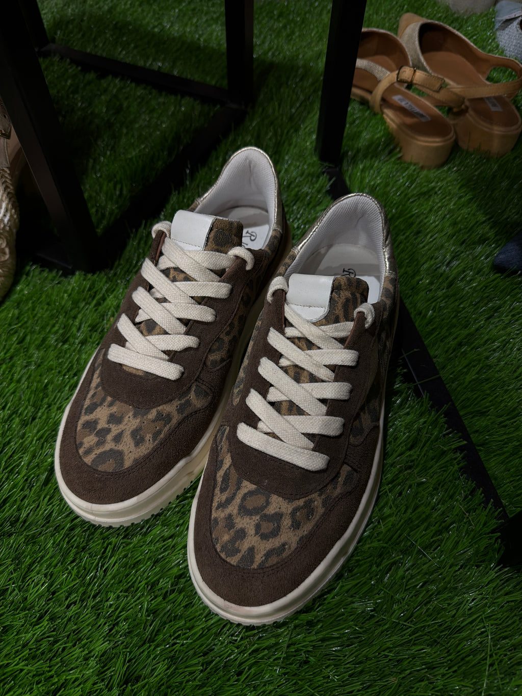 Sneakers maculata pelle